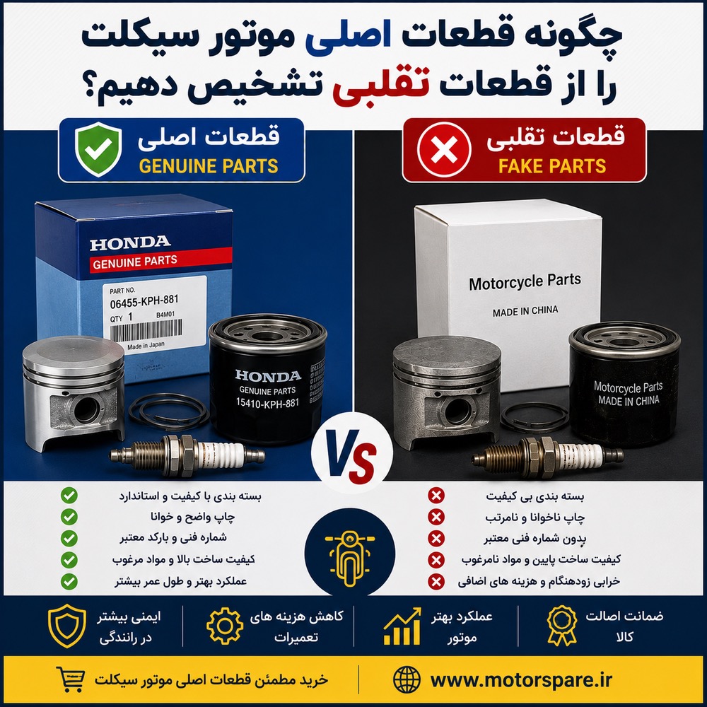 قطعات اصلی موتور
